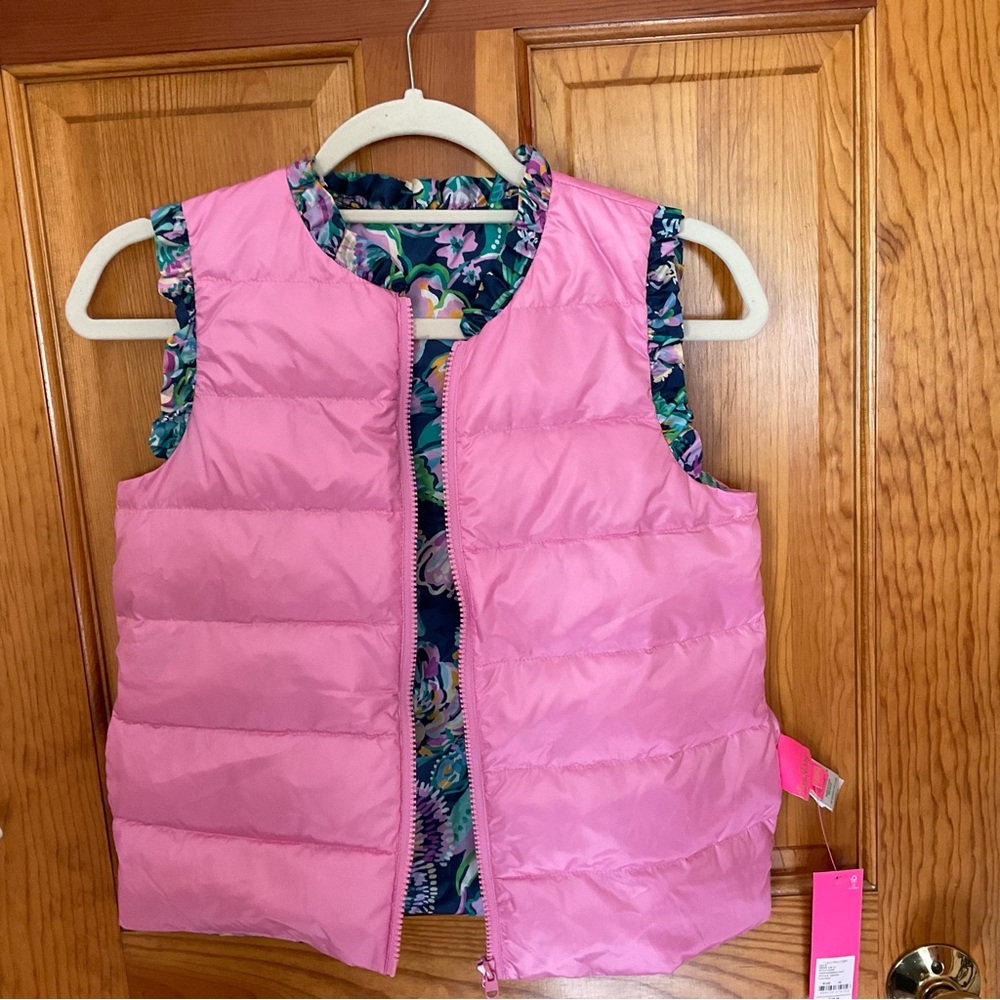 Gil’s XL Lilly Pulitzer vest.